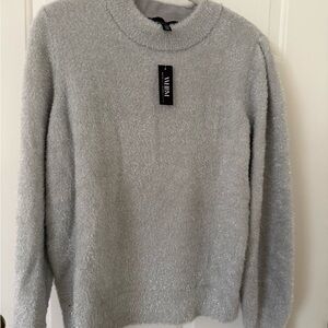 White House Black Market Silver Sweater